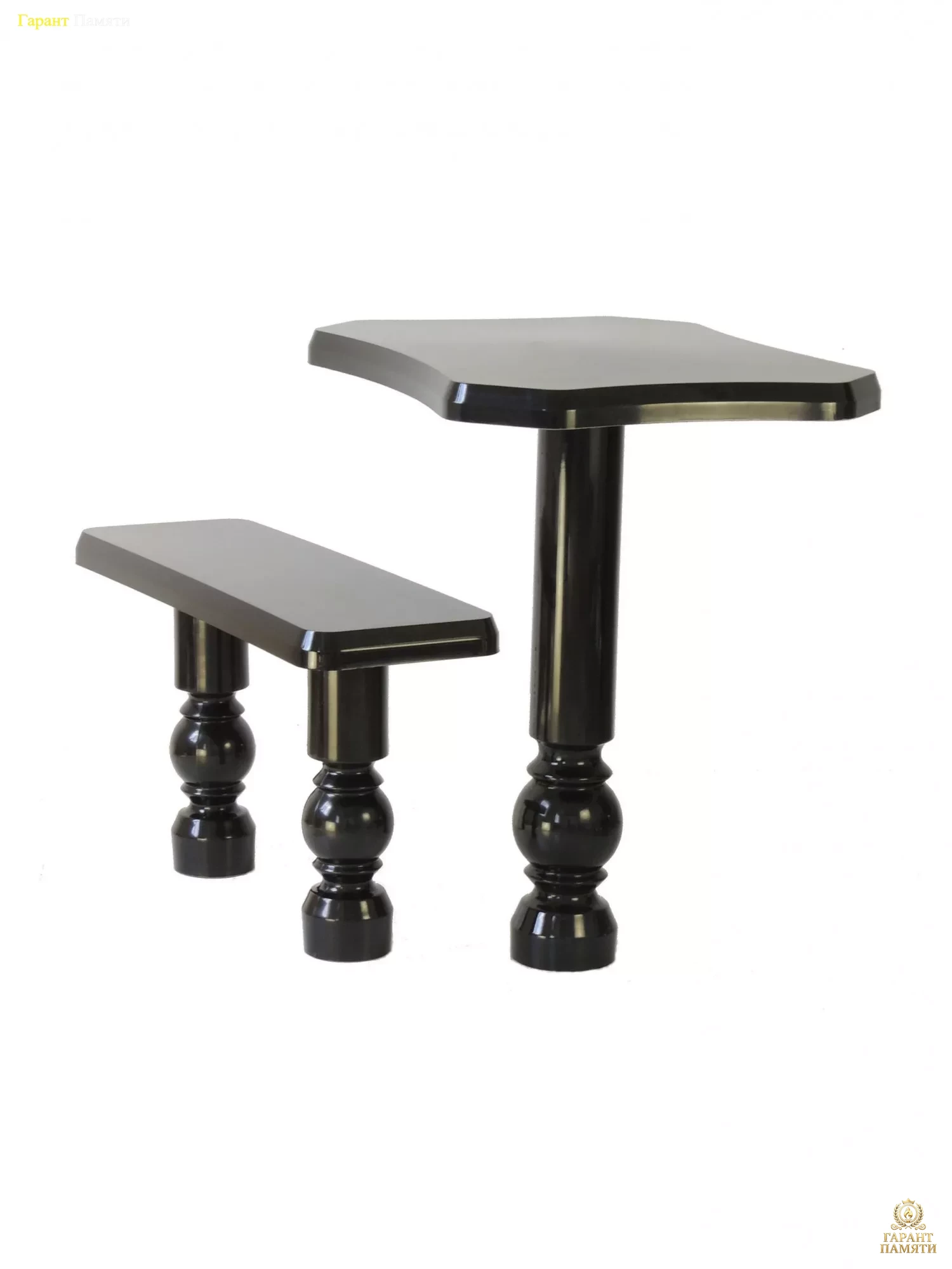 Стол и лавка №3 (гранитополимер)